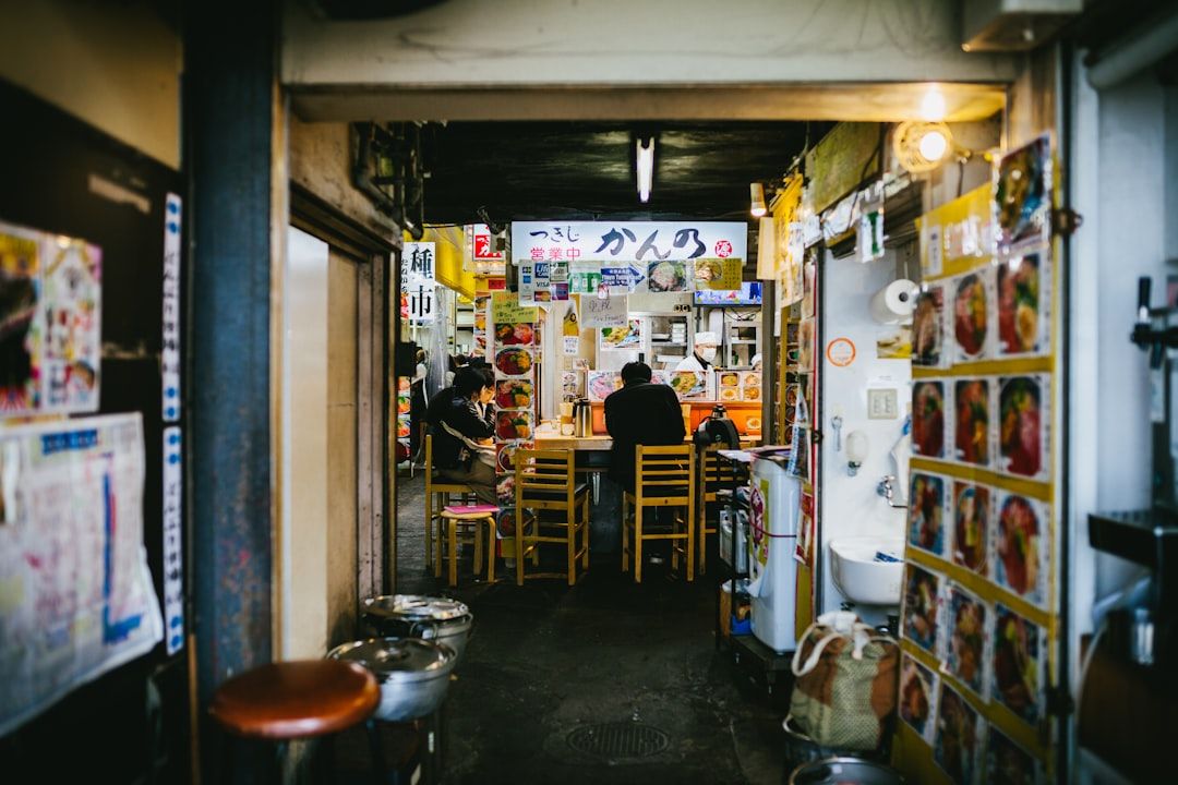 tsukiji market tokyo seafood street food landscape